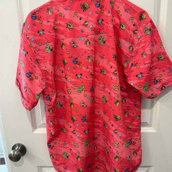 NWOT - SpongeBob "Krusty Bobs" – KUNUFLEX Short Sleeve Shirt size M - Picture 3 of 4